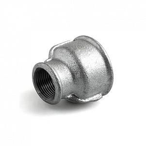 Муфта переходная чугунная оцинкованная ВР (ВН) Ду 20-15 (3/4”-1/2”)