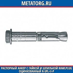 Распорный анкер с гайкой и шпилькой Rawlplug оцинкованный R-SPL-II-P M10x100 мм 20